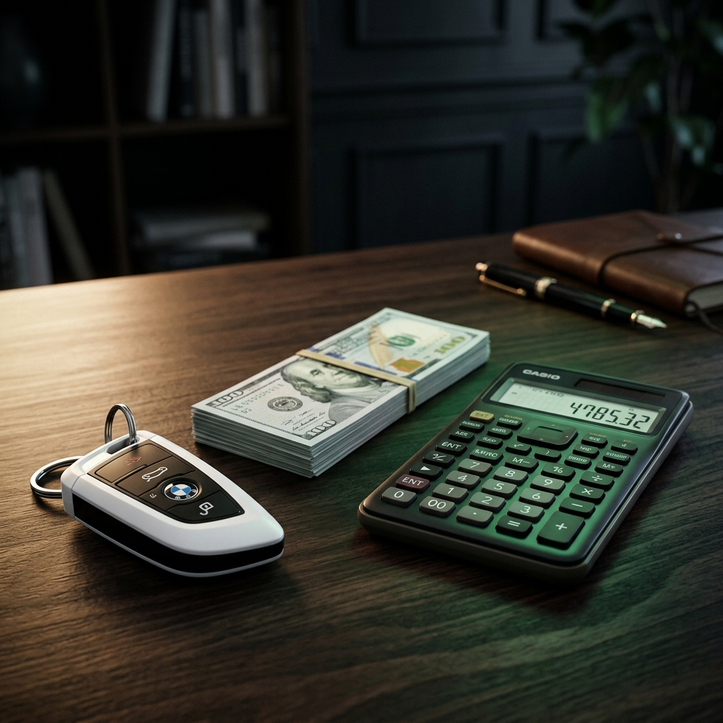 Concepto de ahorro en financiamiento automotriz